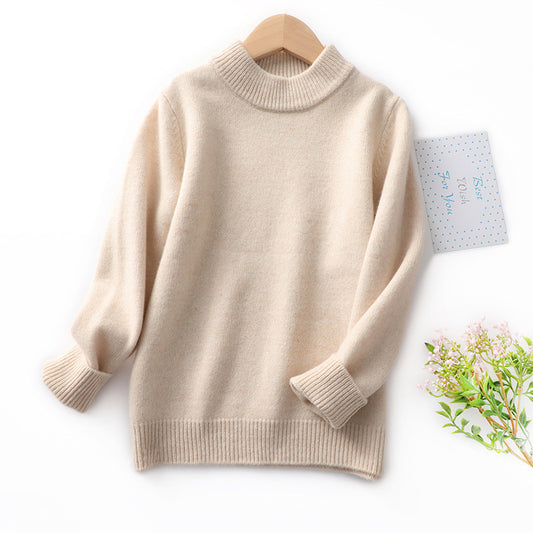 Suéter Infantil Cuello Redondo Tejido Grueso Premium
