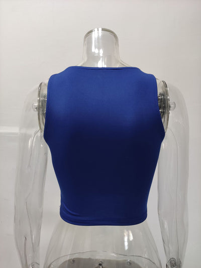 Musculosa Deportiva Cuello Redondo Estilo Europeo y Americano - Image 18