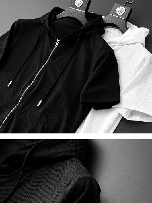 Conjunto de Dos Piezas: Camisa y Pantalón Corto Ligero para Hombre - Image 7