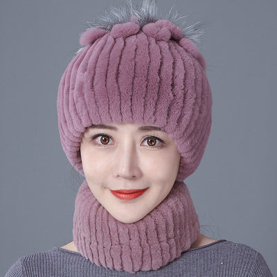 Gorro de Lana Floral con Protección Térmica para Oídos - Image 6