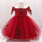 Vestido de Bautizo Niña con Diseño Luna Llena para Fotografía