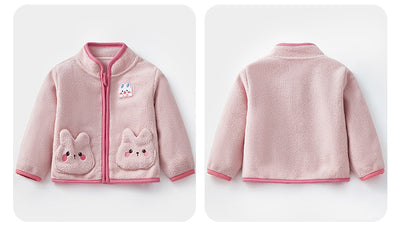 Abrigo Polar Infantil Conejo Adorable para Otoño e Invierno - Image 16