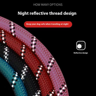 Red and black dog harness with reflective strips, adjustable straps, and a top handle for secure pet control. - Image 37