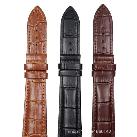 Correa de Reloj en Cuero Genuino para Hombre, Perfil Delgado, Compatible Universal - Image 14