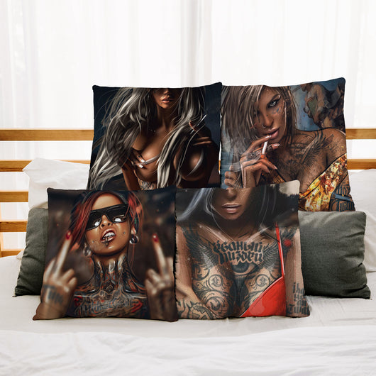 Funda de Almohada Sofá Estilo Europeo Americano Piel de Melocotón - Image 7