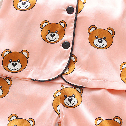 Pijama de Manga Larga Color Sólido para Otoño - Image 26