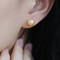 Aretes de Perla Redonda de Agua de Mar