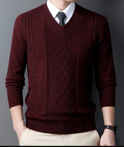 Suéter Casual para Hombre con Cuello Tipo Polo - Pullover de Punto - Image 23