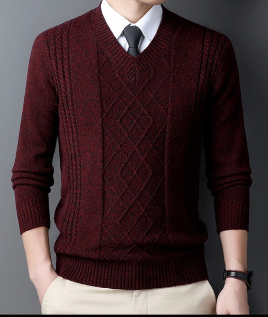 Suéter Casual para Hombre con Cuello Tipo Polo - Pullover de Punto - Image 23