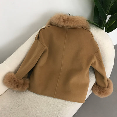 Abrigo de Lana Reversible Grueso para Otoño e Invierno - Image 37