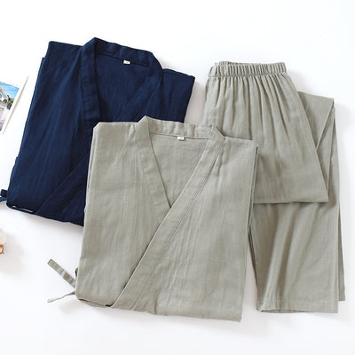 Pijama Hombre Pantalón Gasa Algodón Puro - Image 15