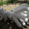 Figura de Zorro de Nueve Colas Blanco - Decoración Estatuilla Mediana