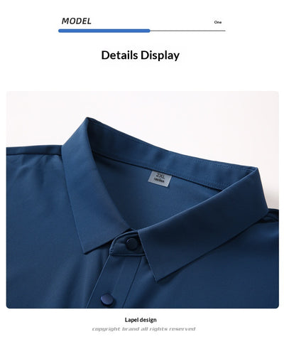 Polo Deportivo Hombre Ice Silk Elástico sin Costuras - Image 30