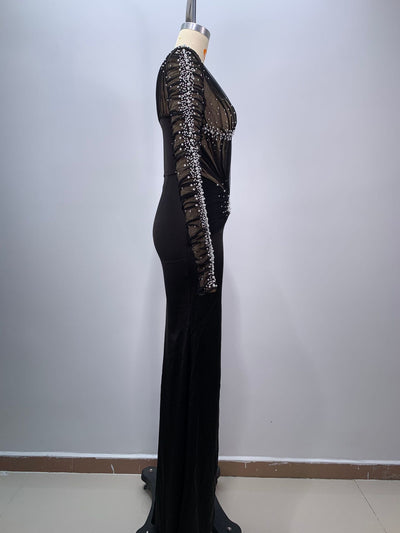 Vestido Formal Elegante con Escote Profundo y Abertura Frontal - Image 12