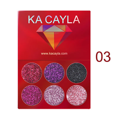 Paleta de Sombras de Ojos Diamond Sequin 6 Colores Brillantes - Image 21