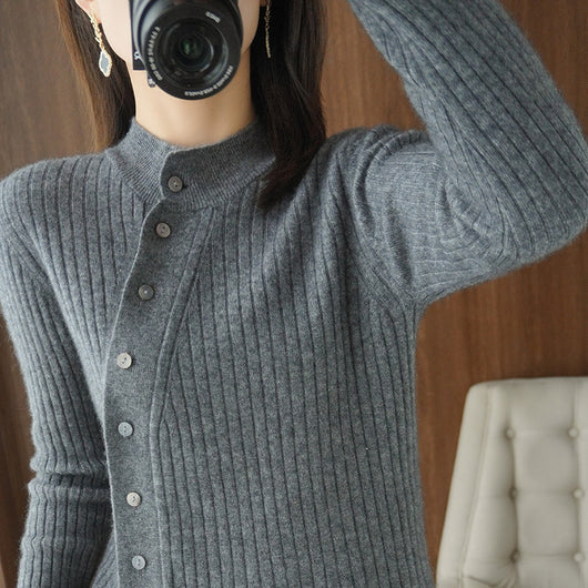 Cardigan de Cachemira Otoño Invierno con Diseño Exclusivo Minimalista - Image 13