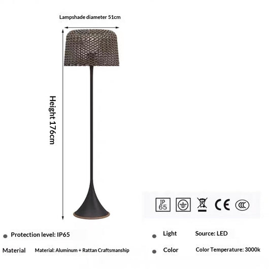 Lámpara de Piso LED Inteligente para Jardín y Terraza Impermeable - Image 9