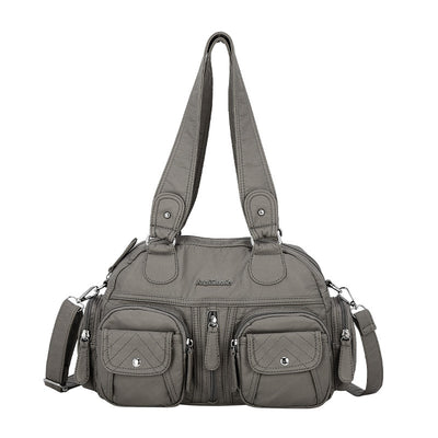 Bolsa Mensajera Casual Coreana de Color Liso - Image 4