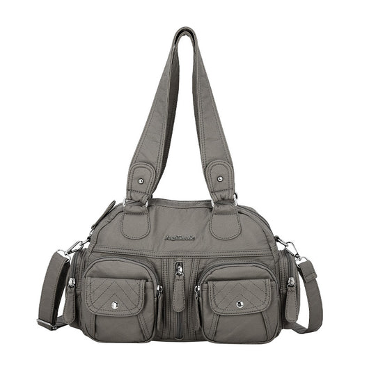 Bolsa Mensajera Casual Coreana de Color Liso - Image 4