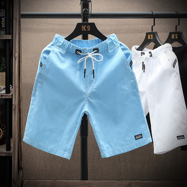 Pantalones Cortos de Playa de Algodón Liso