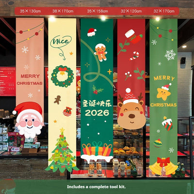Juego de 5 Banners Colgantes para Halloween o Navidad - Image 8