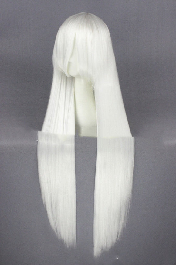 Extensiones de Cabello Liso 100cm Blanco Universal