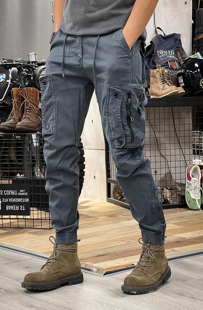 Pantalones Tácticos Casual de Pierna Recta para Hombre con Puños Ajustables - Image 18