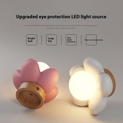 Lámpara de Pared Infantil Flor - Luz Moderna Estilo Crema para Dormitorio - Image 3