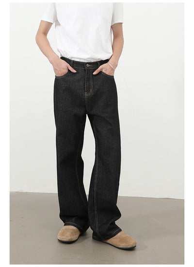 Jeans Retro Holgados con Cintura Elástica Estilo Coreano para Hombre - Image 14