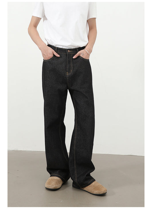 Jeans Retro Holgados con Cintura Elástica Estilo Coreano para Hombre - Image 14