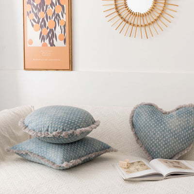 Funda de Almohada Jacquard con Franja de Denim - Image 22