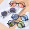 Gafas de Sol Unisex Bicolor con Diseño Irregular Mate