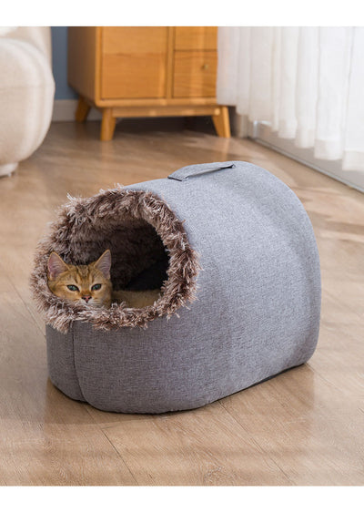 Nido Térmico para Gatos con Forro Polar - Saco de Dormir Cerrado Otoño e Invierno - Image 13