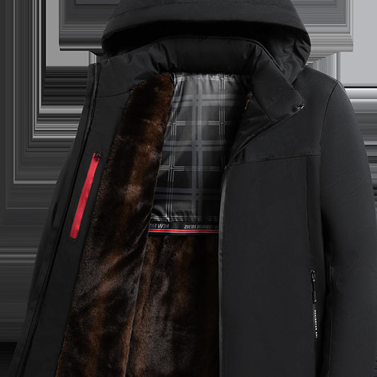 Abrigo Acolchado de Terciopelo para Hombre