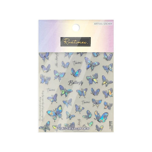 Stickers de Uñas 5D con Mariposas en Relieve - Adhesivos Impermeables y Duraderos - Image 6