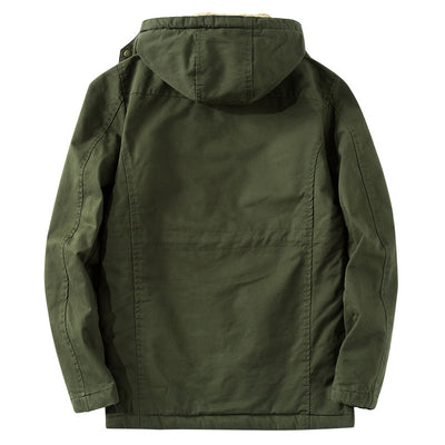 Chaqueta Casual Militar de Algodón Talla Grande Hombre - Image 10