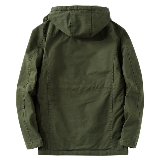 Chaqueta Casual Militar de Algodón Talla Grande Hombre - Image 10