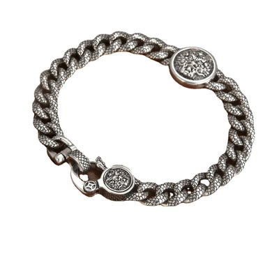 Pulsera Escamas de Dragón Plata 925 Estilo Chino Contemporáneo - Image 2