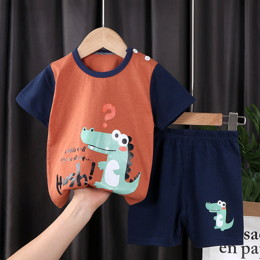 Conjunto de Dos Piezas en Algodón con Mangas Cortas para Niños y Niñas - Image 7