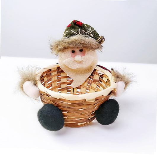 Canasta Decorativa Navideña Santa, Muñeco de Nieve y Reno - Image 27