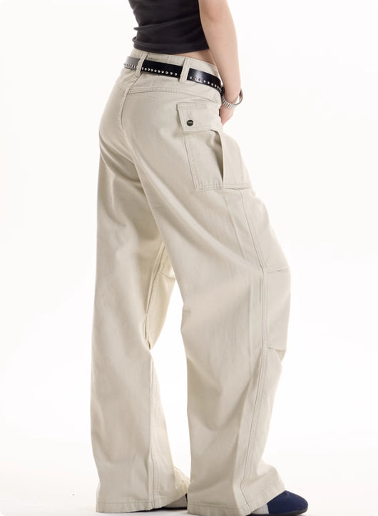 Pantalones de Trabajo Retro Americano Diseño Chica Picante - Image 7