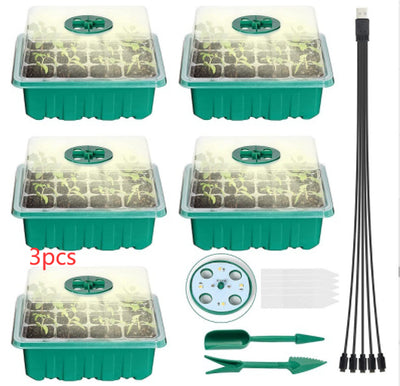 Bandeja de Germinación 12 Celdas con Lámpara LED - Image 10