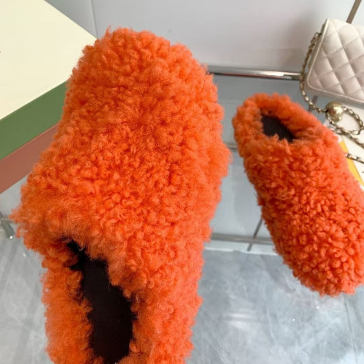 Pantuflas de Pareja Four Seasons con Punta Cerrada y Crin de Caballo - Image 25