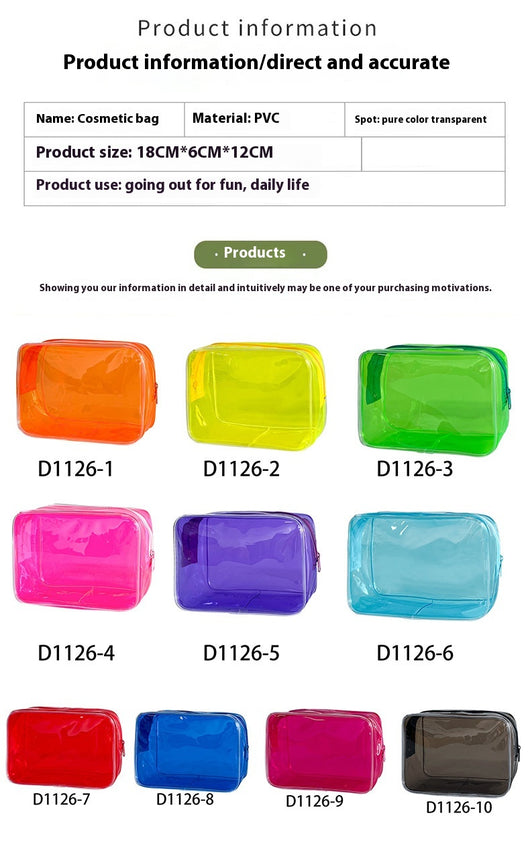 Bolsa Cosmética Transparente de Gran Capacidad - Organizador Versátil - Image 15