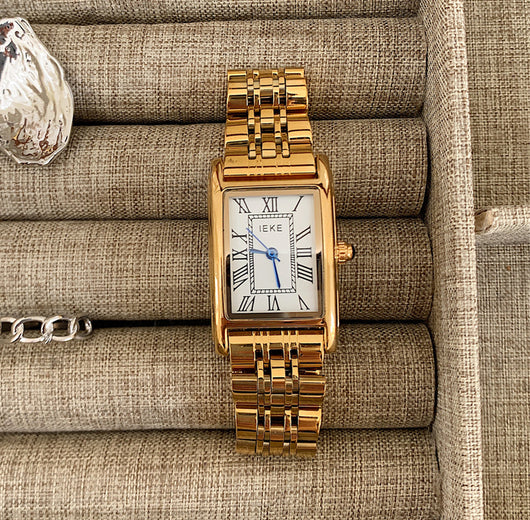 Reloj Retro Dorado Acero Inoxidable para Mujer Estilo Vintage - Image 4