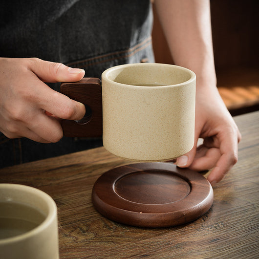 Taza de Cerámica Estilo Japonés Retro para el Bienestar - Image 3