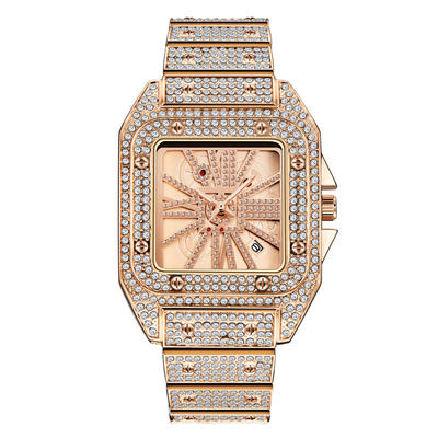 Reloj Hombre Hip Hop Diamantes Esfera Grande Cuarzo - Image 13