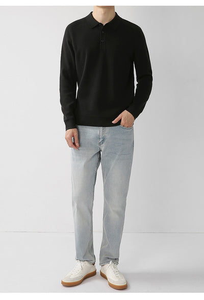 Suéter de Punto Casual en Lana de Cordero - Diseño Liso y Moderno - Image 21
