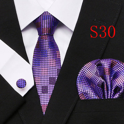 Traje de Tres Piezas Paisley Estilo Europeo y Americano - Image 48