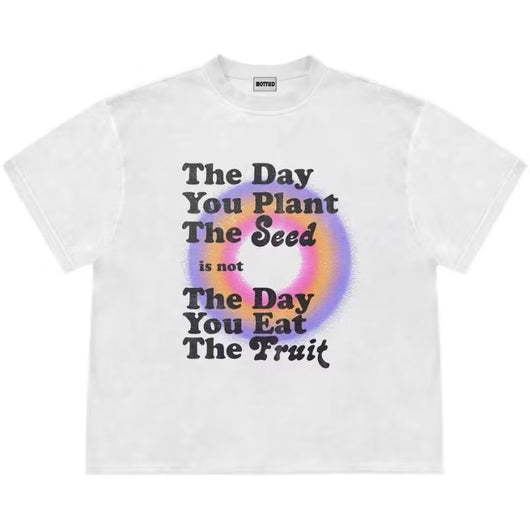 Playera Retro Hip Hop con Letras Americanas - Image 7